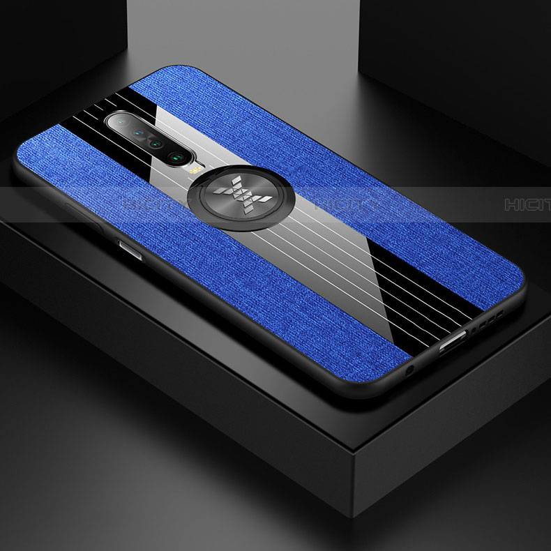 Funda Silicona Carcasa Ultrafina Goma con Magnetico Anillo de dedo Soporte A01 para Xiaomi Poco X2