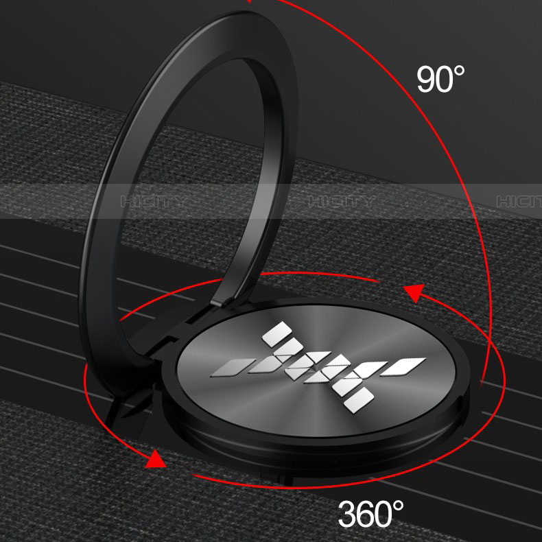 Funda Silicona Carcasa Ultrafina Goma con Magnetico Anillo de dedo Soporte A01 para Xiaomi Poco X2