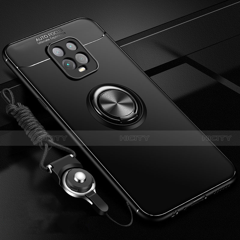 Funda Silicona Carcasa Ultrafina Goma con Magnetico Anillo de dedo Soporte A01 para Xiaomi Redmi 10X Pro 5G
