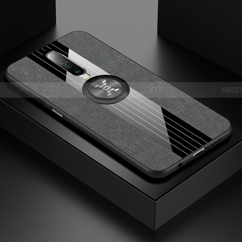 Funda Silicona Carcasa Ultrafina Goma con Magnetico Anillo de dedo Soporte A01 para Xiaomi Redmi K30i 5G