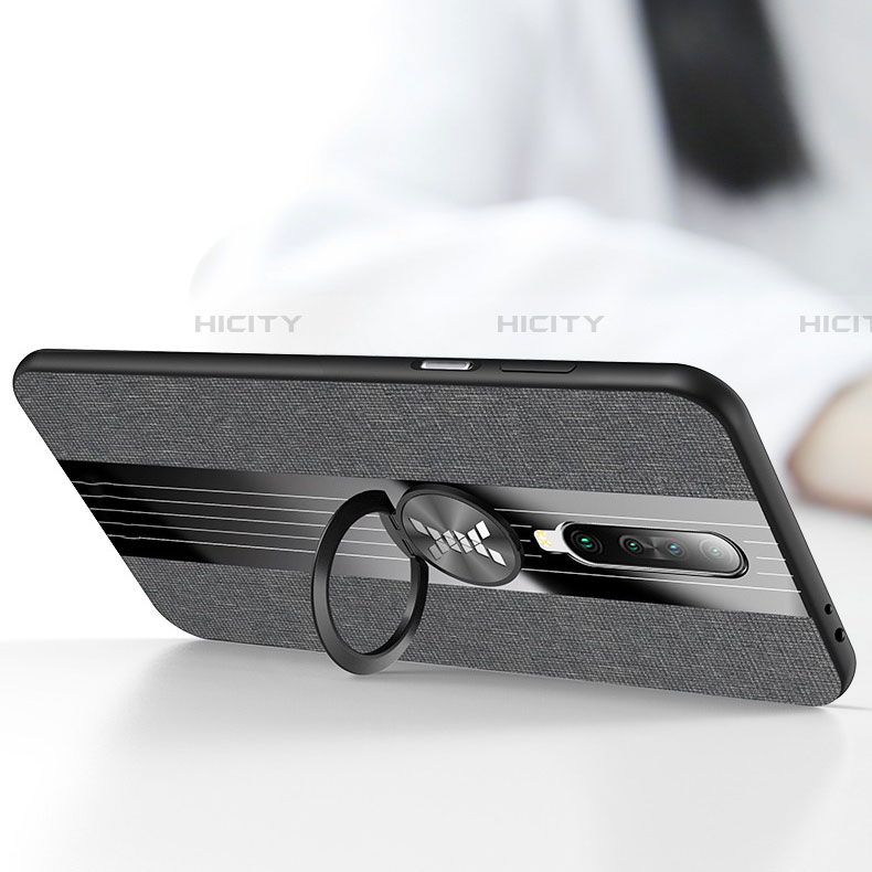 Funda Silicona Carcasa Ultrafina Goma con Magnetico Anillo de dedo Soporte A01 para Xiaomi Redmi K30i 5G