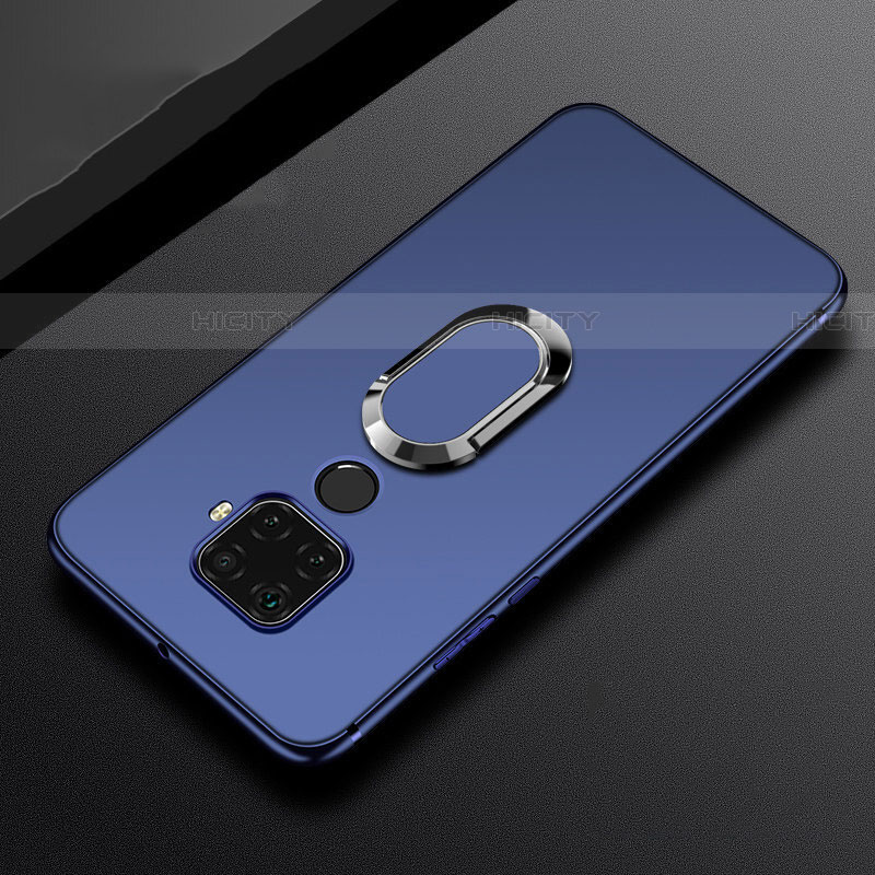 Funda Silicona Carcasa Ultrafina Goma con Magnetico Anillo de dedo Soporte A02 para Huawei Nova 5z