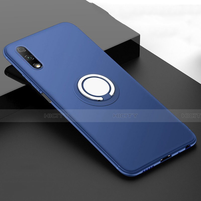 Funda Silicona Carcasa Ultrafina Goma con Magnetico Anillo de dedo Soporte A02 para Huawei P Smart Z (2019)