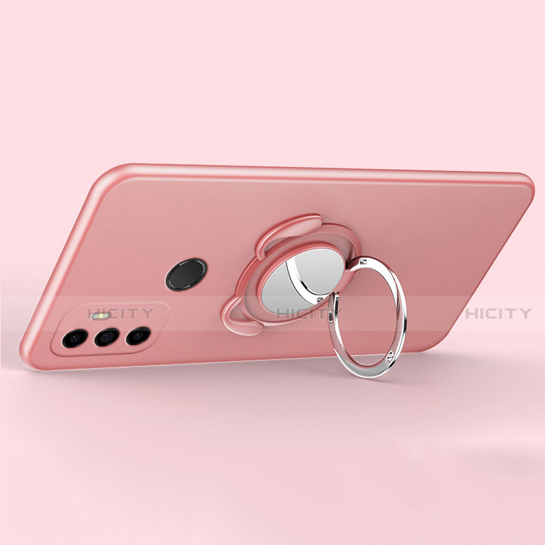 Funda Silicona Carcasa Ultrafina Goma con Magnetico Anillo de dedo Soporte A02 para Oppo A32