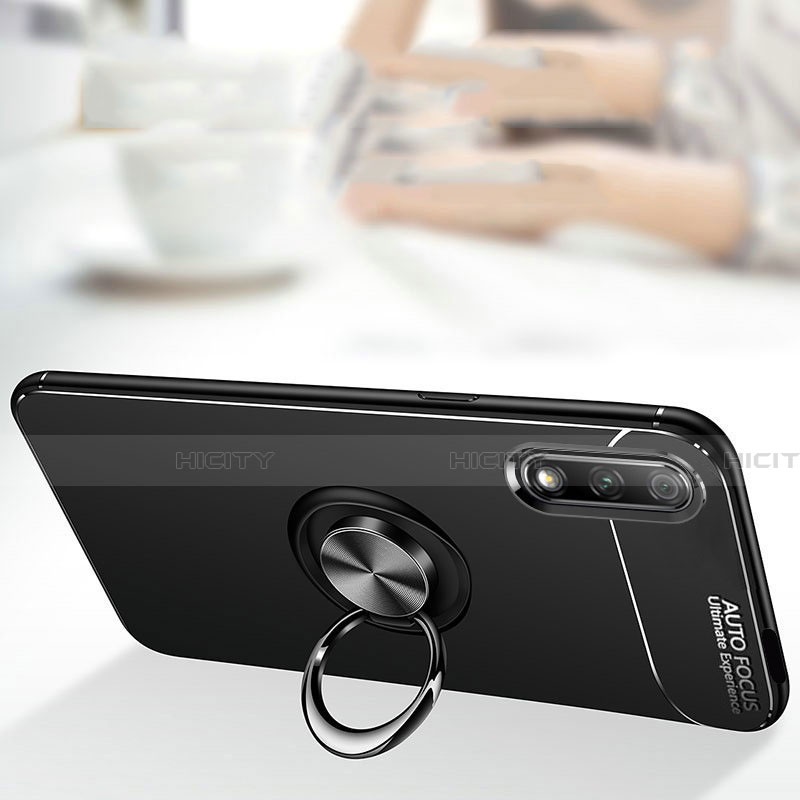 Funda Silicona Carcasa Ultrafina Goma con Magnetico Anillo de dedo Soporte A03 para Huawei P Smart Z (2019)