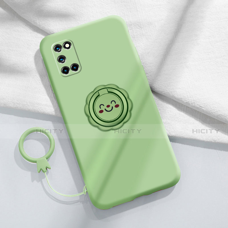 Funda Silicona Carcasa Ultrafina Goma con Magnetico Anillo de dedo Soporte A03 para Oppo A72