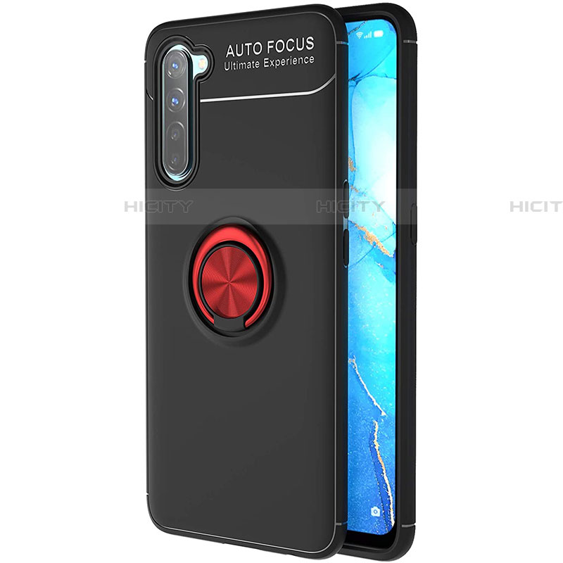 Funda Silicona Carcasa Ultrafina Goma con Magnetico Anillo de dedo Soporte A03 para Oppo Find X2 Lite