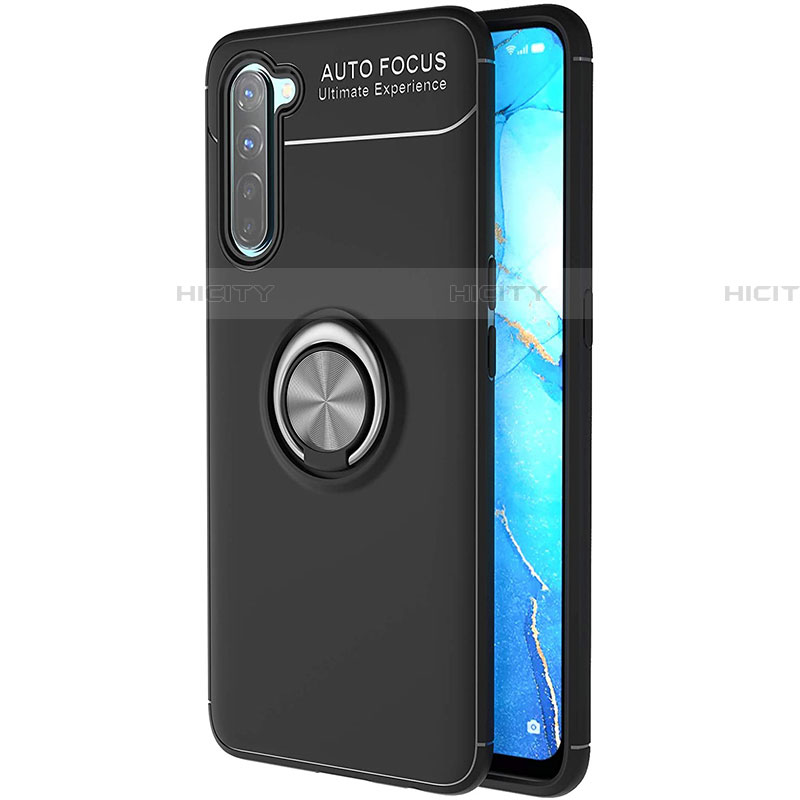 Funda Silicona Carcasa Ultrafina Goma con Magnetico Anillo de dedo Soporte A03 para Oppo Find X2 Lite