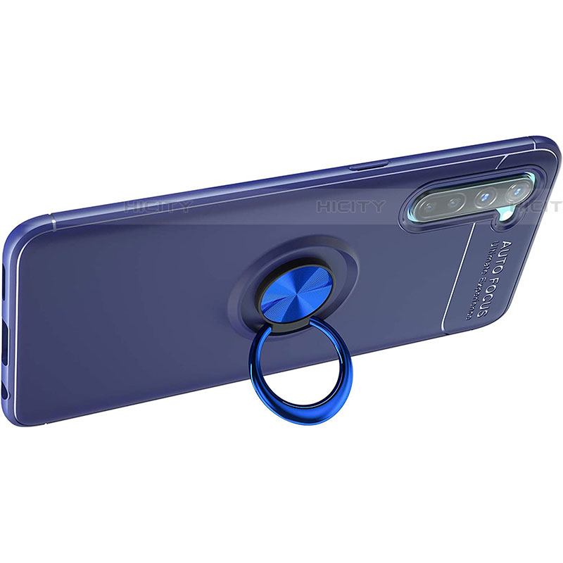 Funda Silicona Carcasa Ultrafina Goma con Magnetico Anillo de dedo Soporte A03 para Oppo Find X2 Lite