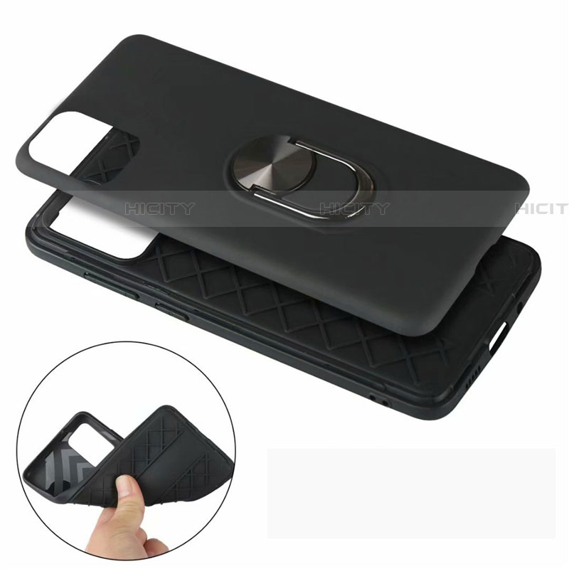 Funda Silicona Carcasa Ultrafina Goma con Magnetico Anillo de dedo Soporte A03 para Samsung Galaxy A71 5G