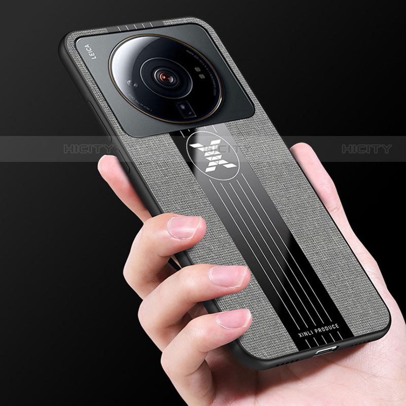 Funda Silicona Carcasa Ultrafina Goma con Magnetico Anillo de dedo Soporte A04 para Xiaomi Mi 12S Ultra 5G