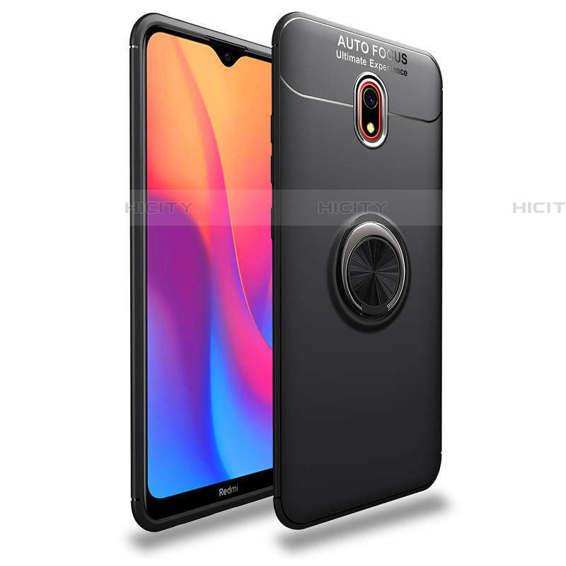 Funda Silicona Carcasa Ultrafina Goma con Magnetico Anillo de dedo Soporte A04 para Xiaomi Redmi 8A