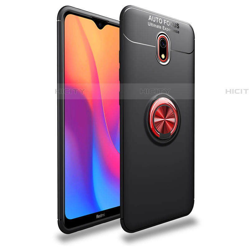 Funda Silicona Carcasa Ultrafina Goma con Magnetico Anillo de dedo Soporte A04 para Xiaomi Redmi 8A