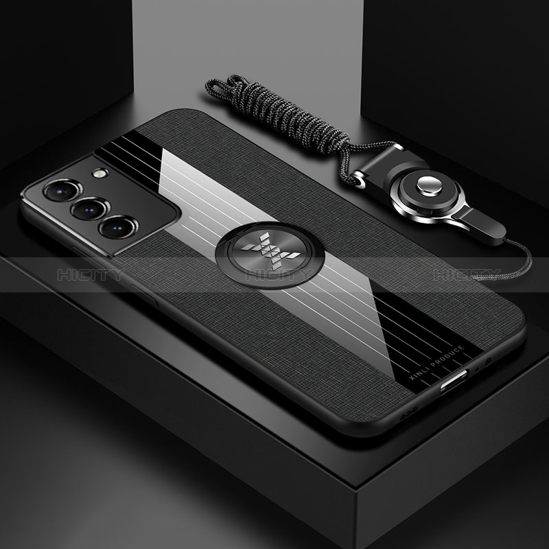 Funda Silicona Carcasa Ultrafina Goma con Magnetico Anillo de dedo Soporte A06 para Samsung Galaxy S24 5G