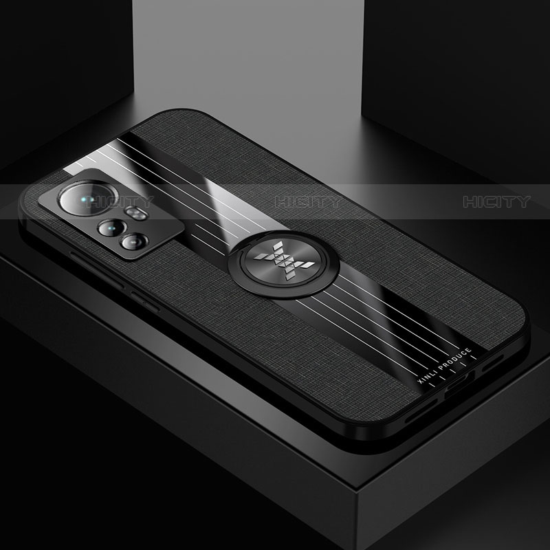 Funda Silicona Carcasa Ultrafina Goma con Magnetico Anillo de dedo Soporte A07 para Xiaomi Mi 12X 5G