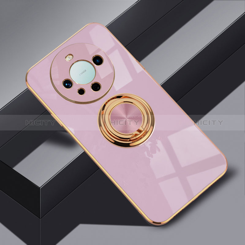 Funda Silicona Carcasa Ultrafina Goma con Magnetico Anillo de dedo Soporte AN1 para Huawei Mate 60