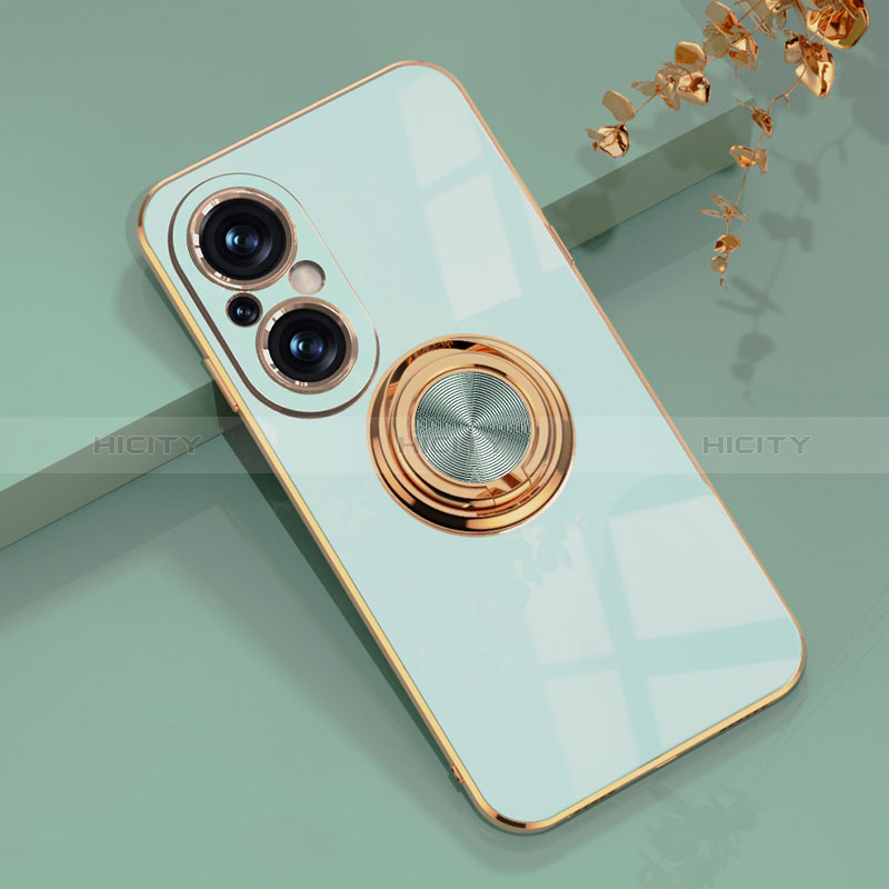 Funda Silicona Carcasa Ultrafina Goma con Magnetico Anillo de dedo Soporte AN1 para Huawei Nova 9 SE