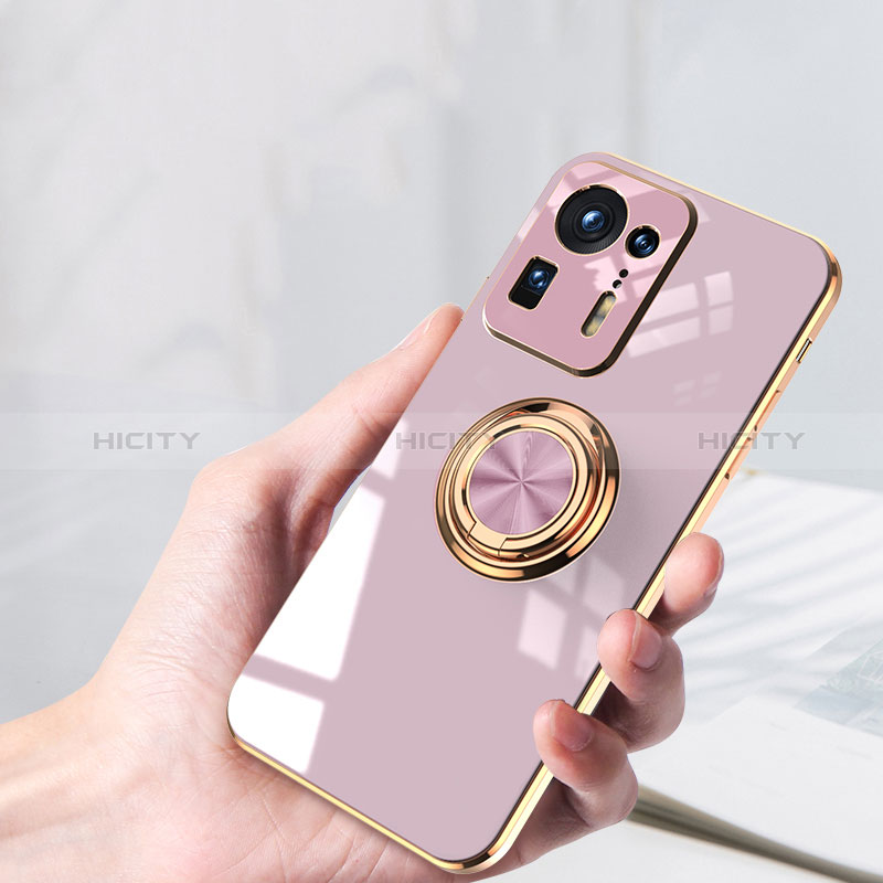 Funda Silicona Carcasa Ultrafina Goma con Magnetico Anillo de dedo Soporte AN1 para Xiaomi Mi Mix 4 5G