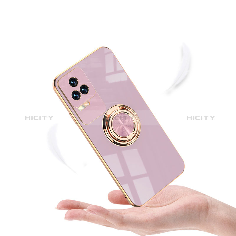 Funda Silicona Carcasa Ultrafina Goma con Magnetico Anillo de dedo Soporte AN1 para Xiaomi Redmi K40S 5G