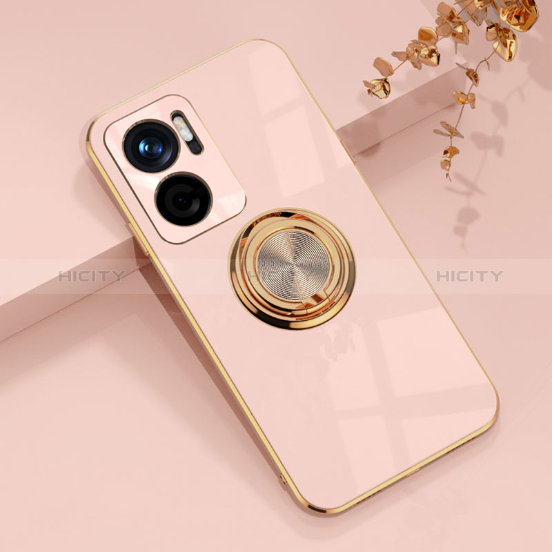 Funda Silicona Carcasa Ultrafina Goma con Magnetico Anillo de dedo Soporte AN1 para Xiaomi Redmi Note 11E 5G