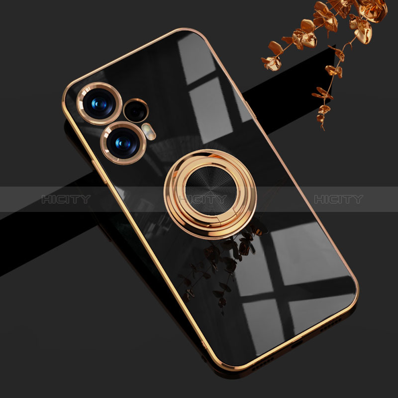 Funda Silicona Carcasa Ultrafina Goma con Magnetico Anillo de dedo Soporte AN1 para Xiaomi Redmi Note 12 Turbo 5G