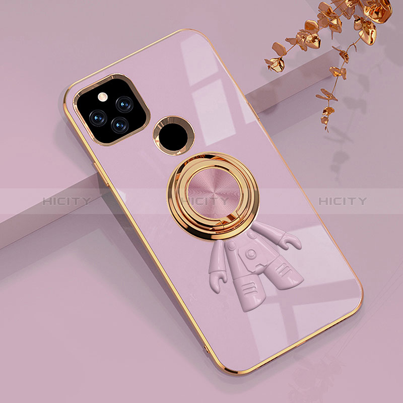 Funda Silicona Carcasa Ultrafina Goma con Magnetico Anillo de dedo Soporte AN2 para Google Pixel 5a 5G