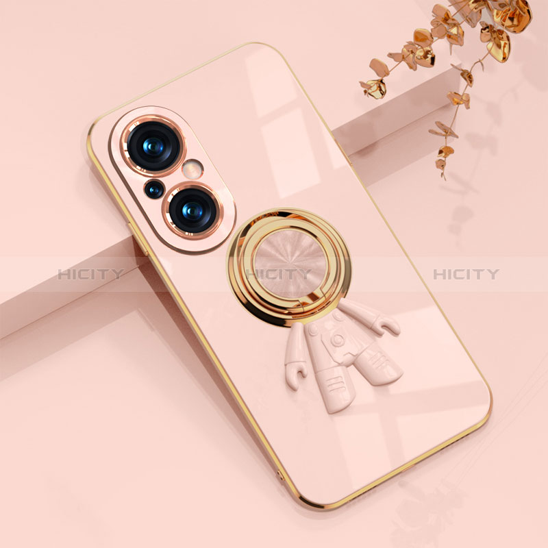 Funda Silicona Carcasa Ultrafina Goma con Magnetico Anillo de dedo Soporte AN2 para Huawei Nova 9 SE