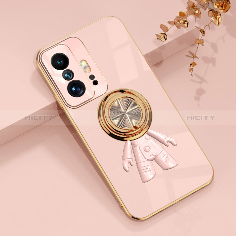 Funda Silicona Carcasa Ultrafina Goma con Magnetico Anillo de dedo Soporte AN2 para Xiaomi Mi 11T 5G