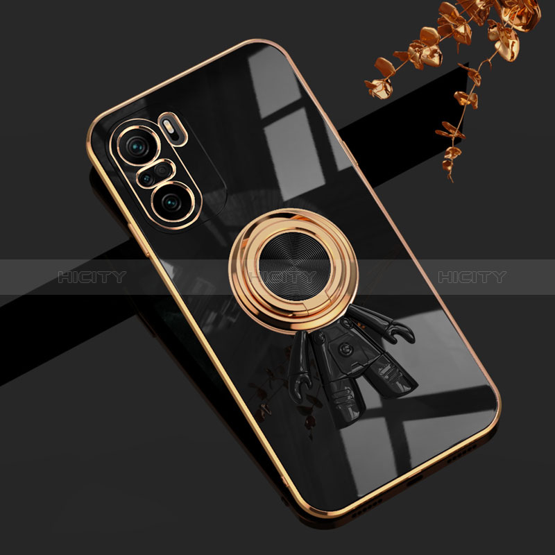 Funda Silicona Carcasa Ultrafina Goma con Magnetico Anillo de dedo Soporte AN2 para Xiaomi Mi 11X 5G