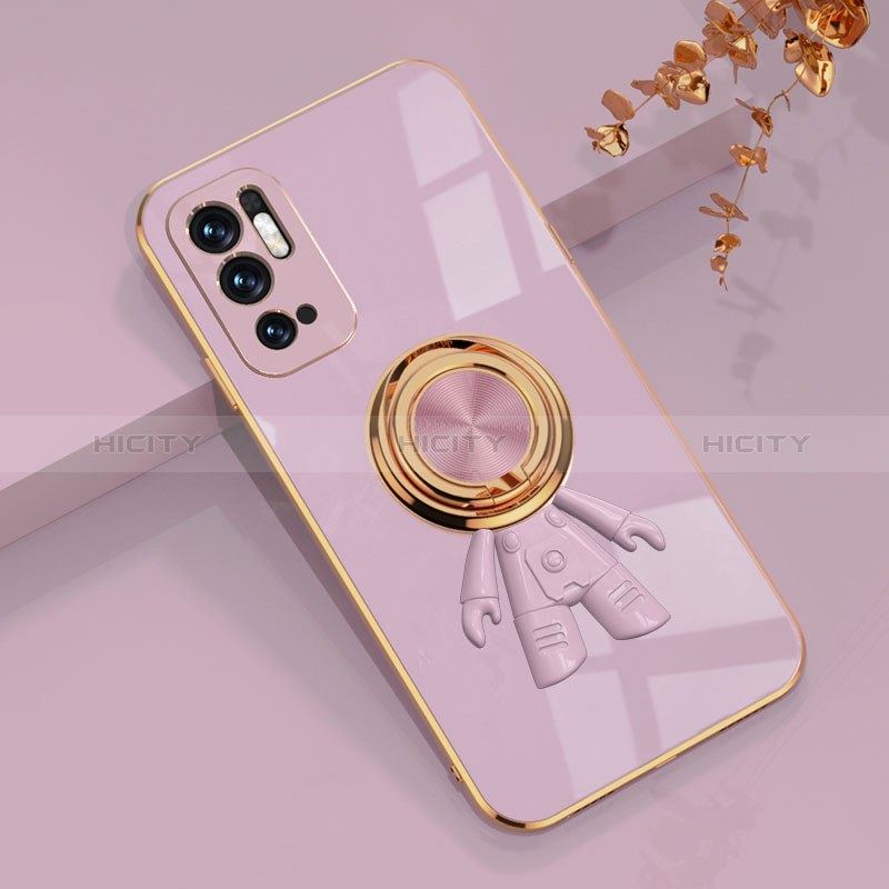 Funda Silicona Carcasa Ultrafina Goma con Magnetico Anillo de dedo Soporte AN2 para Xiaomi POCO M3 Pro 5G