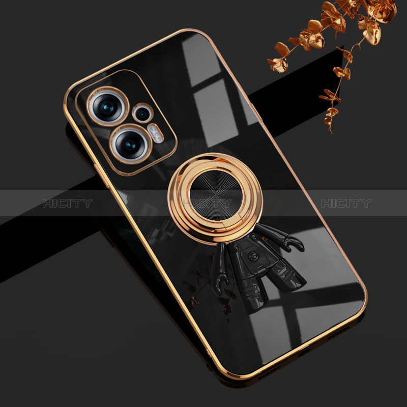 Funda Silicona Carcasa Ultrafina Goma con Magnetico Anillo de dedo Soporte AN2 para Xiaomi Poco X4 GT 5G