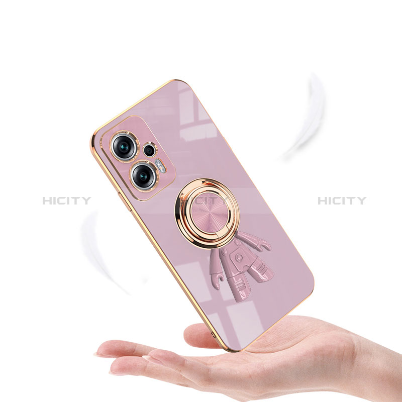 Funda Silicona Carcasa Ultrafina Goma con Magnetico Anillo de dedo Soporte AN2 para Xiaomi Poco X4 GT 5G