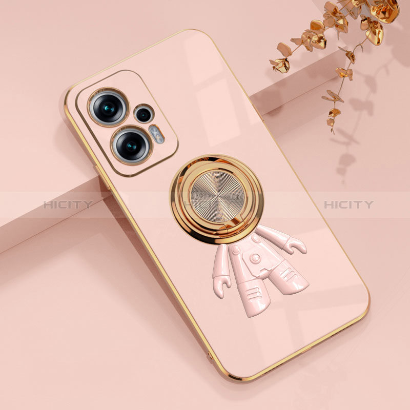 Funda Silicona Carcasa Ultrafina Goma con Magnetico Anillo de dedo Soporte AN2 para Xiaomi Redmi K50i 5G