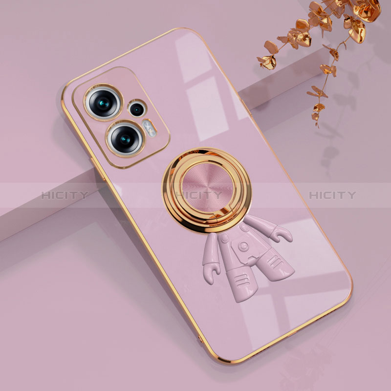 Funda Silicona Carcasa Ultrafina Goma con Magnetico Anillo de dedo Soporte AN2 para Xiaomi Redmi K50i 5G