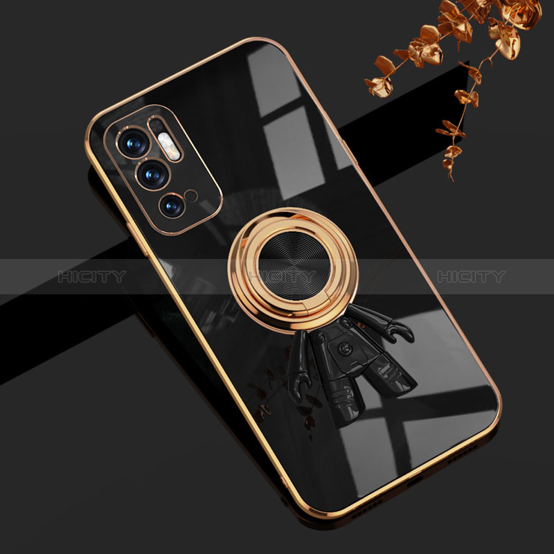 Funda Silicona Carcasa Ultrafina Goma con Magnetico Anillo de dedo Soporte AN2 para Xiaomi Redmi Note 10T 5G