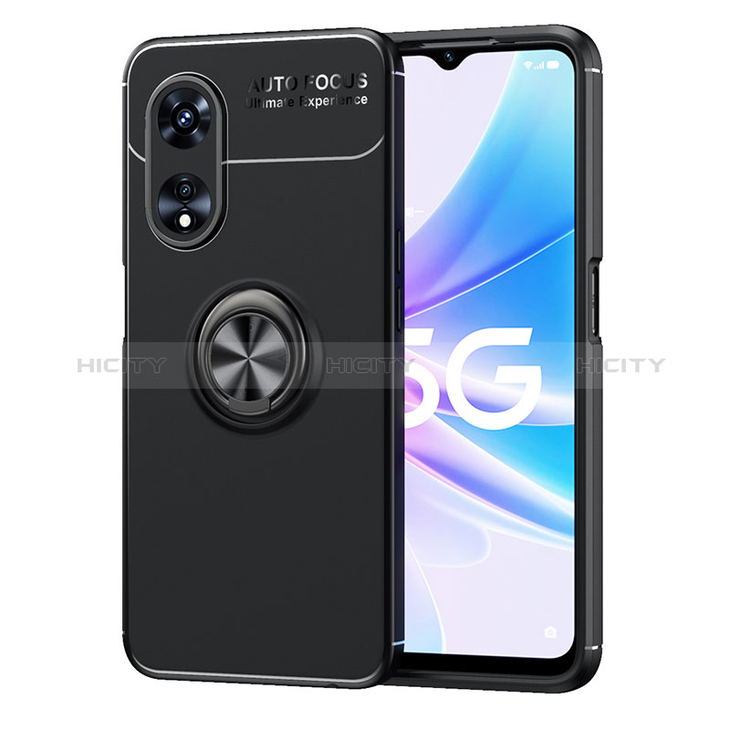 Funda Silicona Carcasa Ultrafina Goma con Magnetico Anillo de dedo Soporte JM1 para Oppo A1 Pro 5G