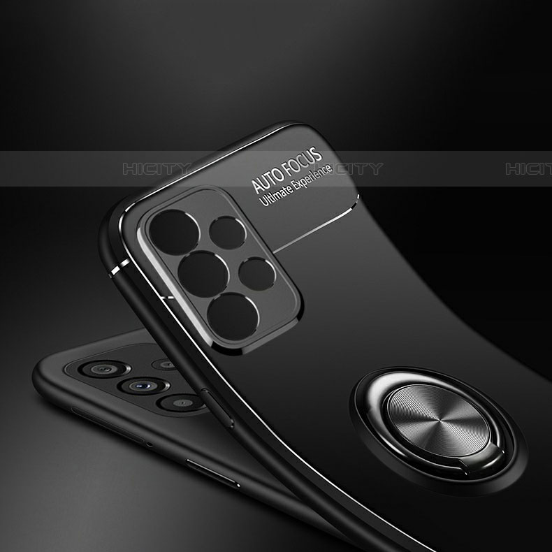 Funda Silicona Carcasa Ultrafina Goma con Magnetico Anillo de dedo Soporte JM3 para Samsung Galaxy A72 5G