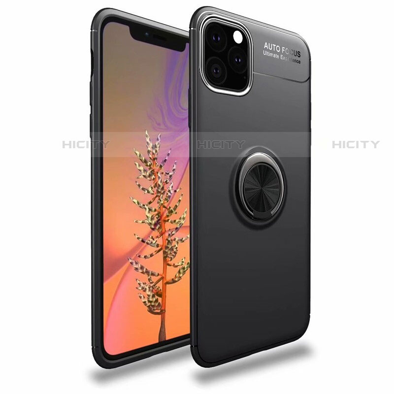 Funda Silicona Carcasa Ultrafina Goma con Magnetico Anillo de dedo Soporte para Apple iPhone 11 Pro