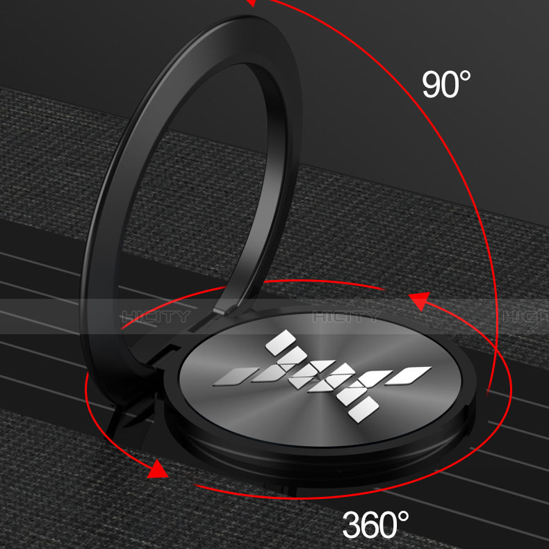 Funda Silicona Carcasa Ultrafina Goma con Magnetico Anillo de dedo Soporte para Huawei Honor 9X