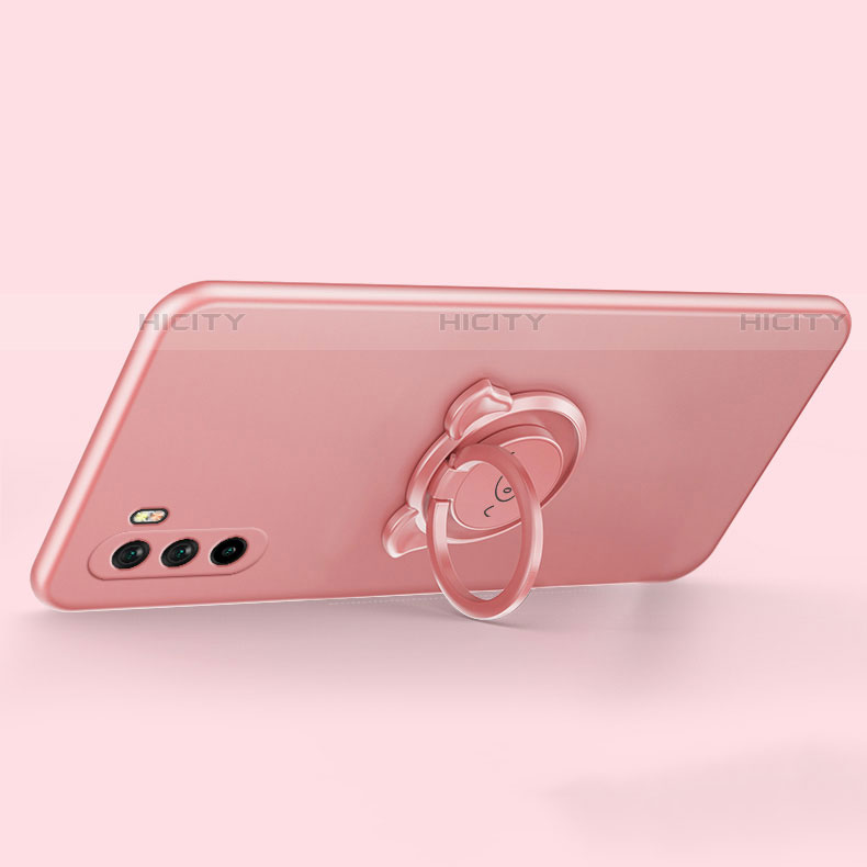 Funda Silicona Carcasa Ultrafina Goma con Magnetico Anillo de dedo Soporte para Huawei Mate 40 Lite 5G