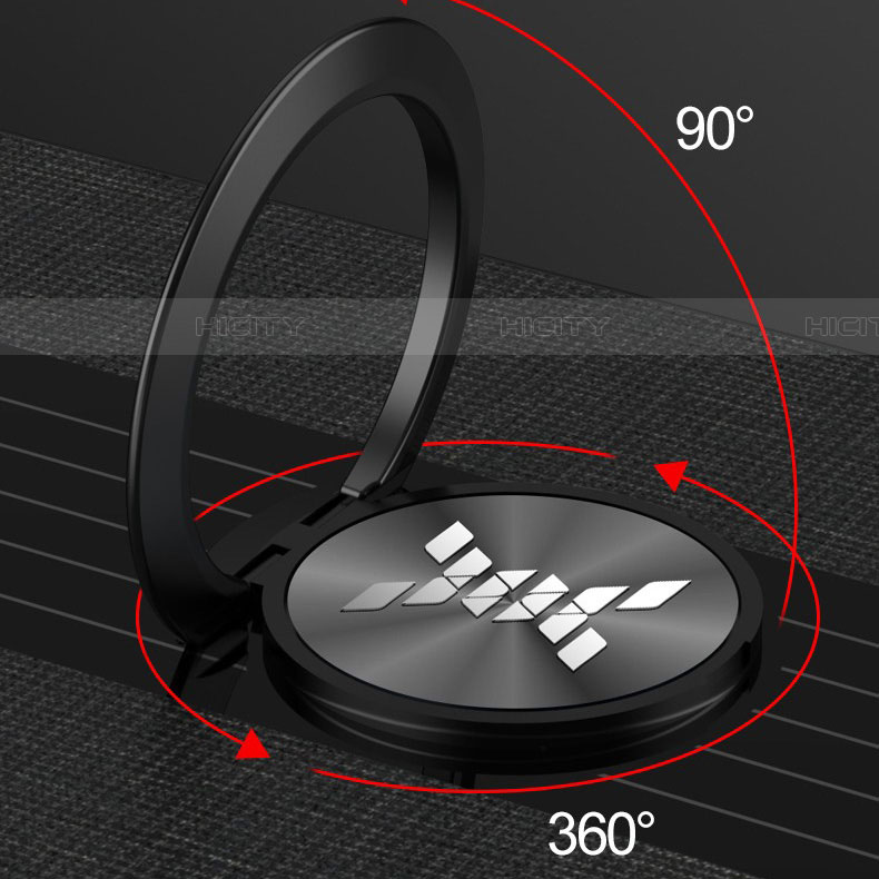 Funda Silicona Carcasa Ultrafina Goma con Magnetico Anillo de dedo Soporte para Huawei Nova 5i Pro