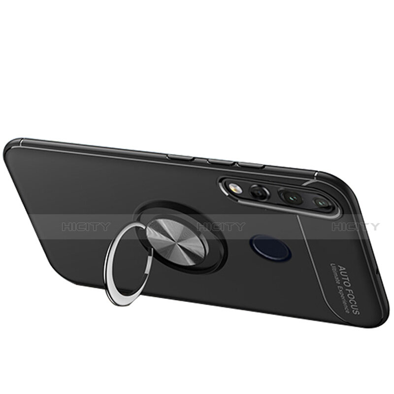 Funda Silicona Carcasa Ultrafina Goma con Magnetico Anillo de dedo Soporte para Huawei P30 Lite