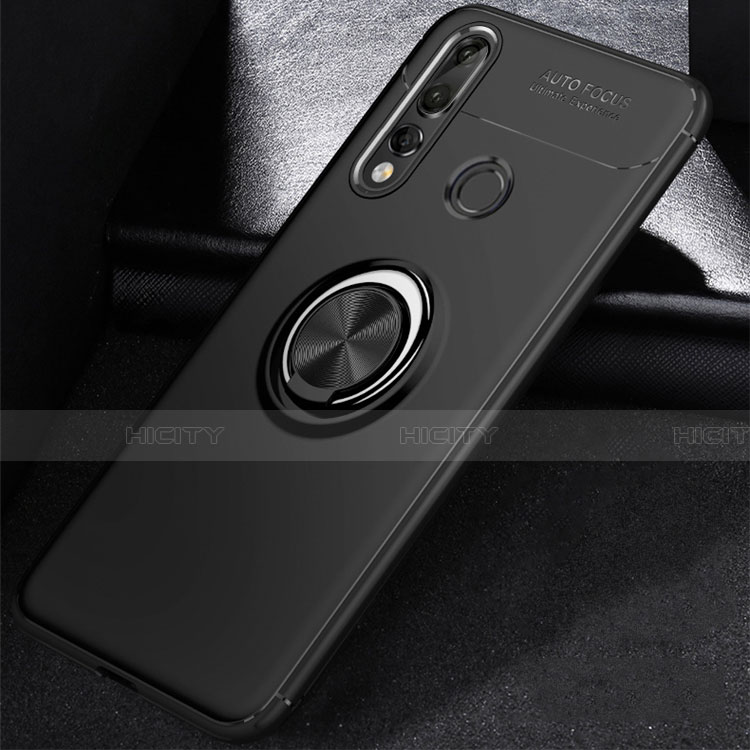 Funda Silicona Carcasa Ultrafina Goma con Magnetico Anillo de dedo Soporte para Huawei P30 Lite XL