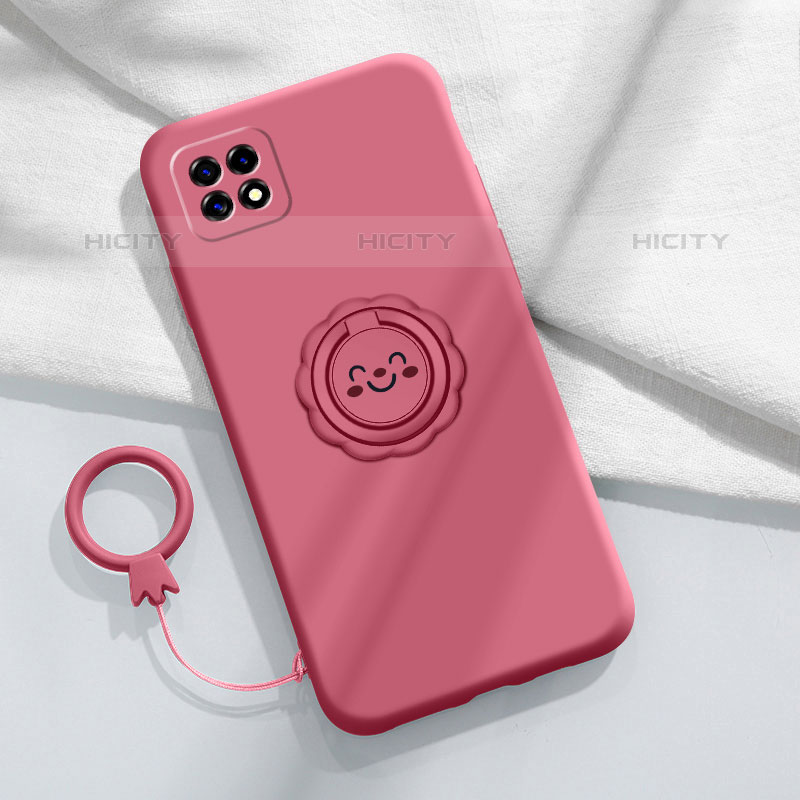 Funda Silicona Carcasa Ultrafina Goma con Magnetico Anillo de dedo Soporte para Oppo A53 5G