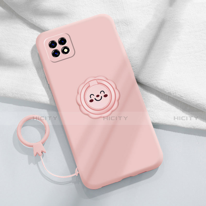 Funda Silicona Carcasa Ultrafina Goma con Magnetico Anillo de dedo Soporte para Oppo A72 5G