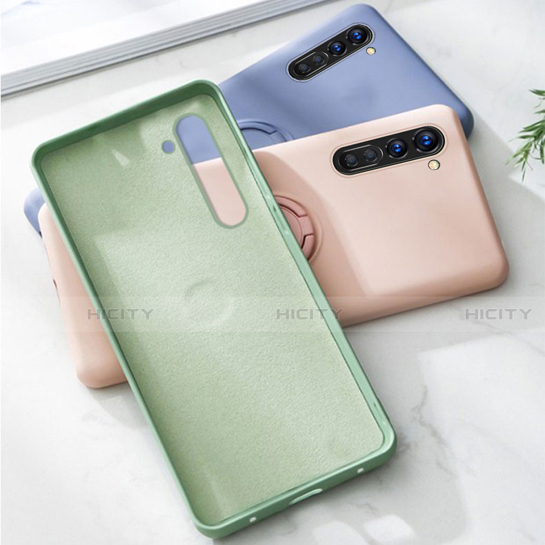 Funda Silicona Carcasa Ultrafina Goma con Magnetico Anillo de dedo Soporte para Oppo F15