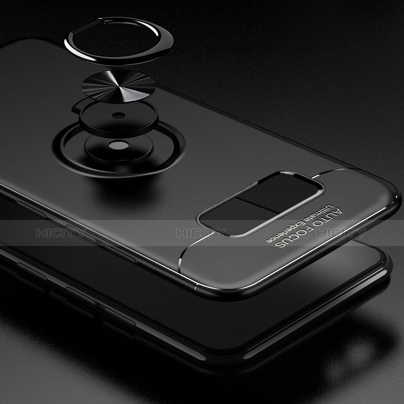 Funda Silicona Carcasa Ultrafina Goma con Magnetico Anillo de dedo Soporte para Samsung Galaxy S10