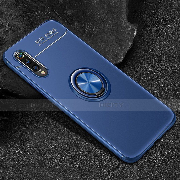 Funda Silicona Carcasa Ultrafina Goma con Magnetico Anillo de dedo Soporte para Xiaomi Mi 9 Lite