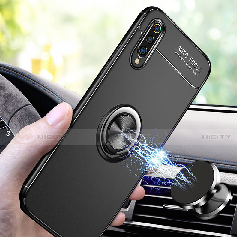 Funda Silicona Carcasa Ultrafina Goma con Magnetico Anillo de dedo Soporte para Xiaomi Mi 9 SE