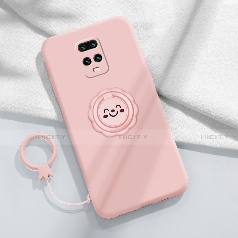 Funda Silicona Carcasa Ultrafina Goma con Magnetico Anillo de dedo Soporte para Xiaomi Redmi 10X Pro 5G